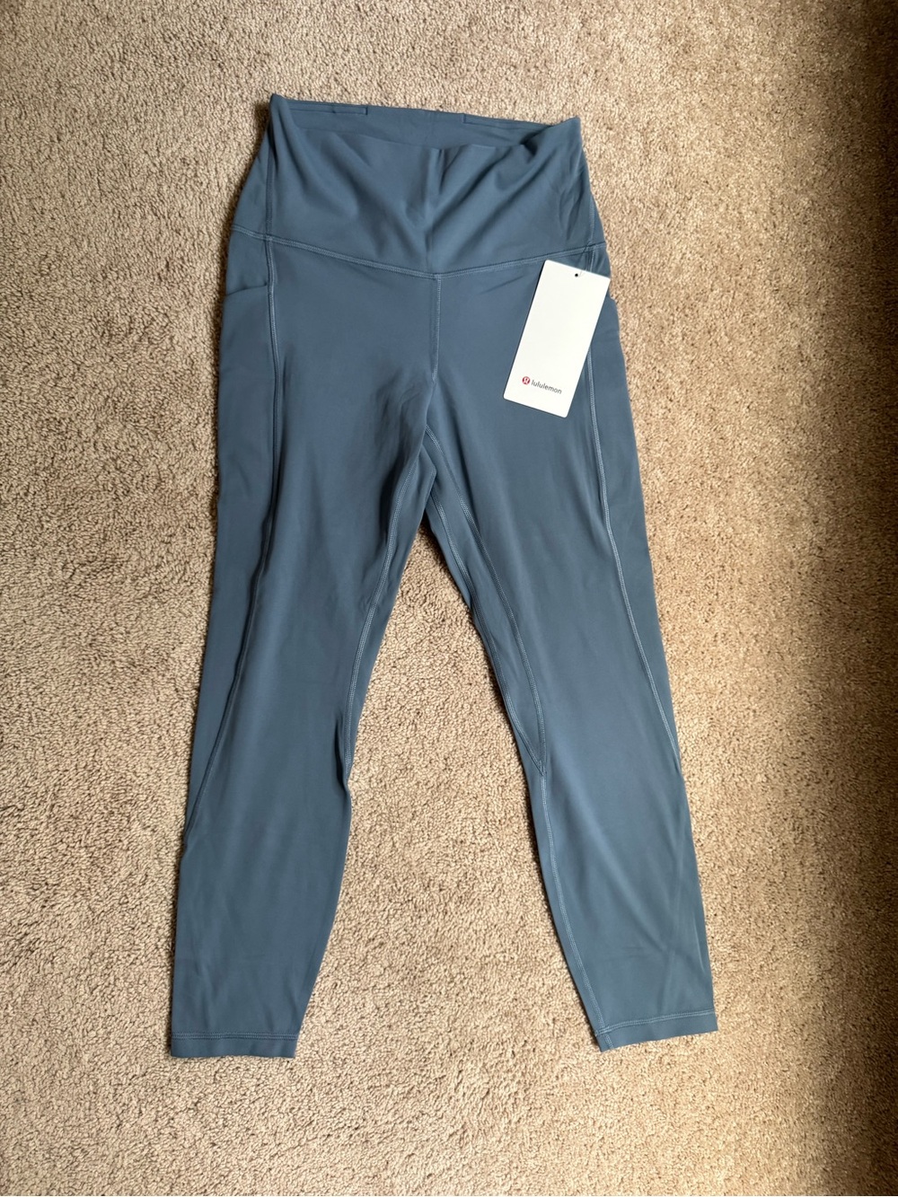 💙 lululemon Align™ No Line HR Pant 25” — Steel Blue | Size 6